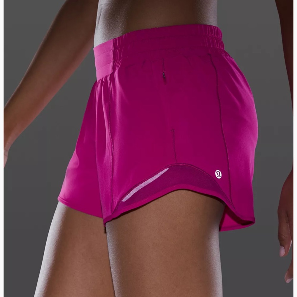 Lululemon Hotty Hot Short Long 4” *RipenedRasberry - Picture 5 of 6